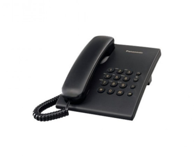 Teléfono Panasonic KX-TS500MEB Alámbrico Básico Sin Memorias Negro