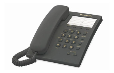 Telefono Panasonic KX-TS550MEB Alambrico Basico Unilinea con 13 Memorias (negro)