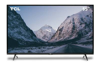 55A435, Pantalla Smart TV TCL 55" 3840x2160 Wi-Fi HDMI USB